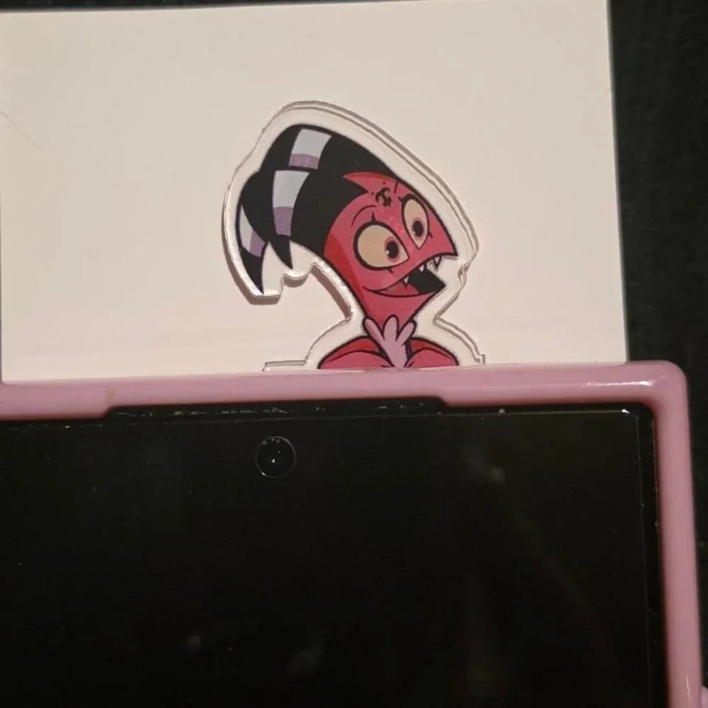Blitz Phone Peeker! Helluva Boss Stolas‎ Acrylic Phone Computer Peeker Buddy NEW